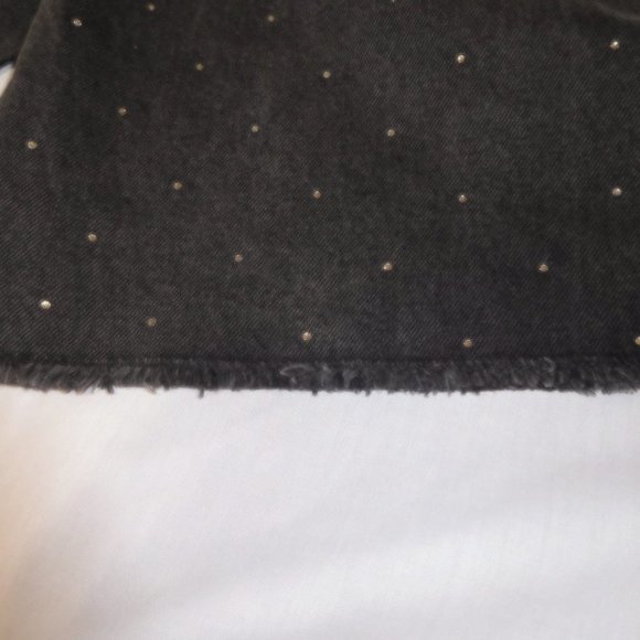 New Generation Love WOMEN Shorts Jeans Denim S SMALL Washed Black Freya Crystal - Picture 6 of 6